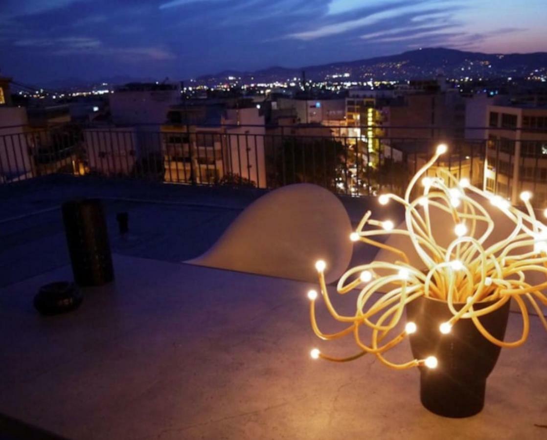 Stylish Penthouse With Acropolis And 360 View Apartment Athens Luaran gambar