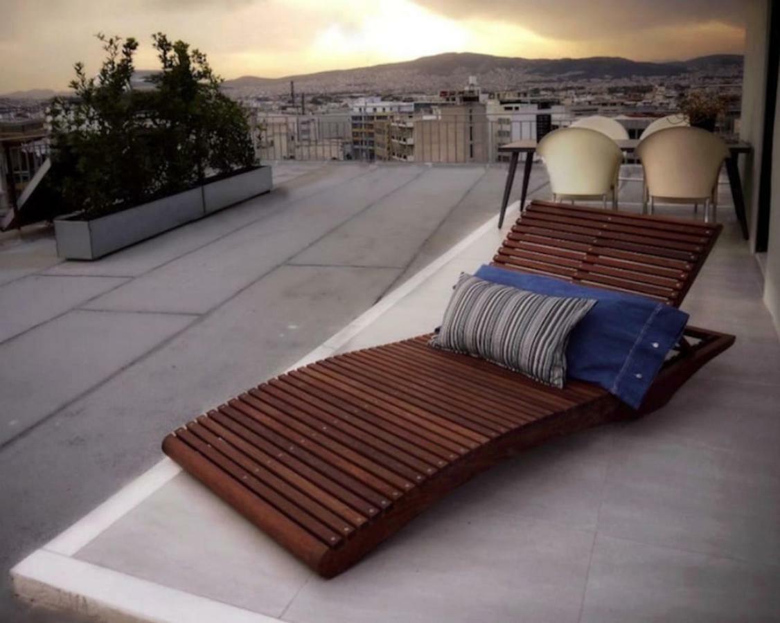 Stylish Penthouse With Acropolis And 360 View Apartment Athens Luaran gambar