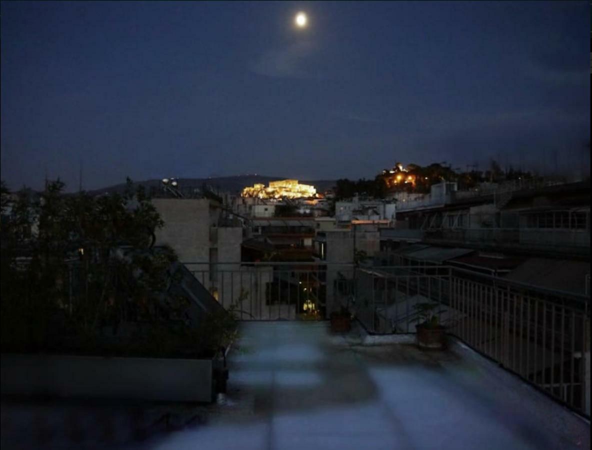 Stylish Penthouse With Acropolis And 360 View Apartment Athens Luaran gambar