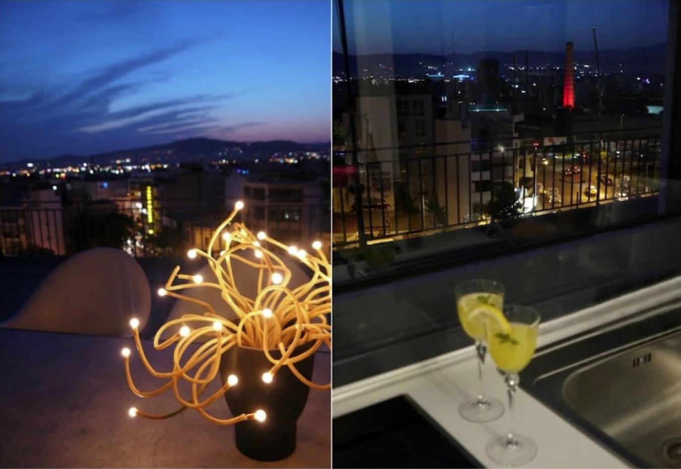Stylish Penthouse With Acropolis And 360 View Apartment Athens Luaran gambar