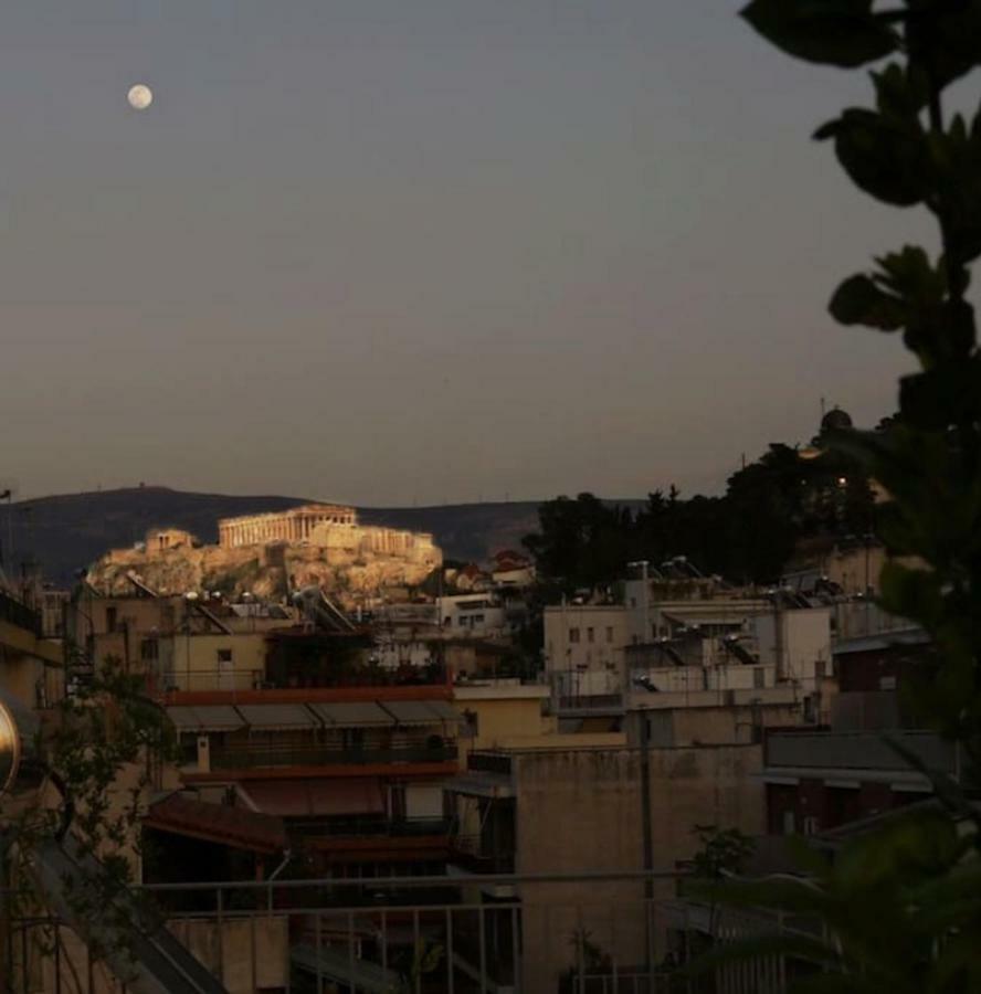 Stylish Penthouse With Acropolis And 360 View Apartment Athens Luaran gambar