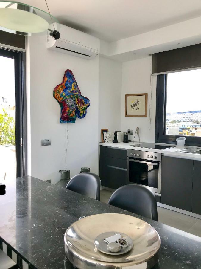 Stylish Penthouse With Acropolis And 360 View Apartment Athens Luaran gambar